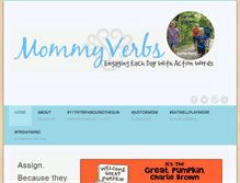 Tablet Screenshot of mommyverbs.com